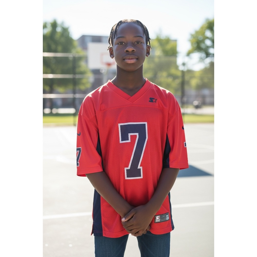 Starter Wildcats Football Jersey Red Number 7 Men's Large